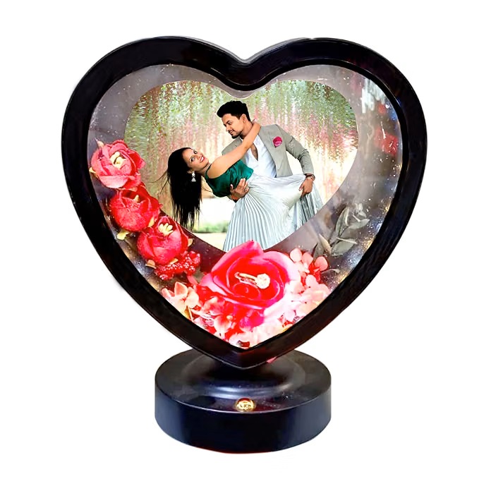 LED Heart Photo Frame