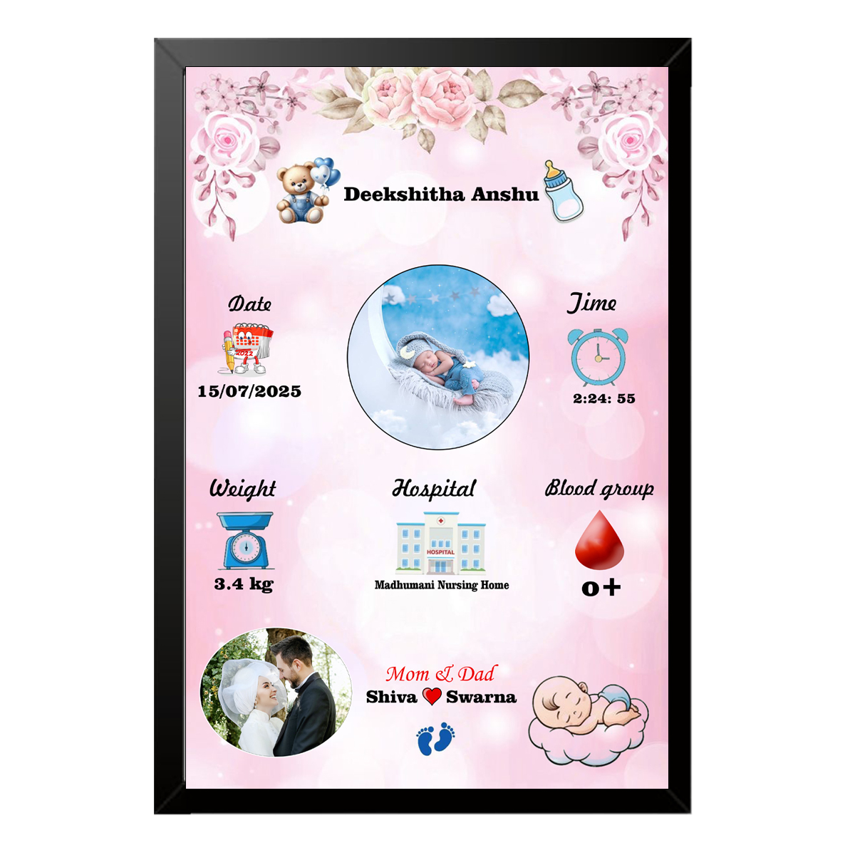 Baby born Photo Frame01