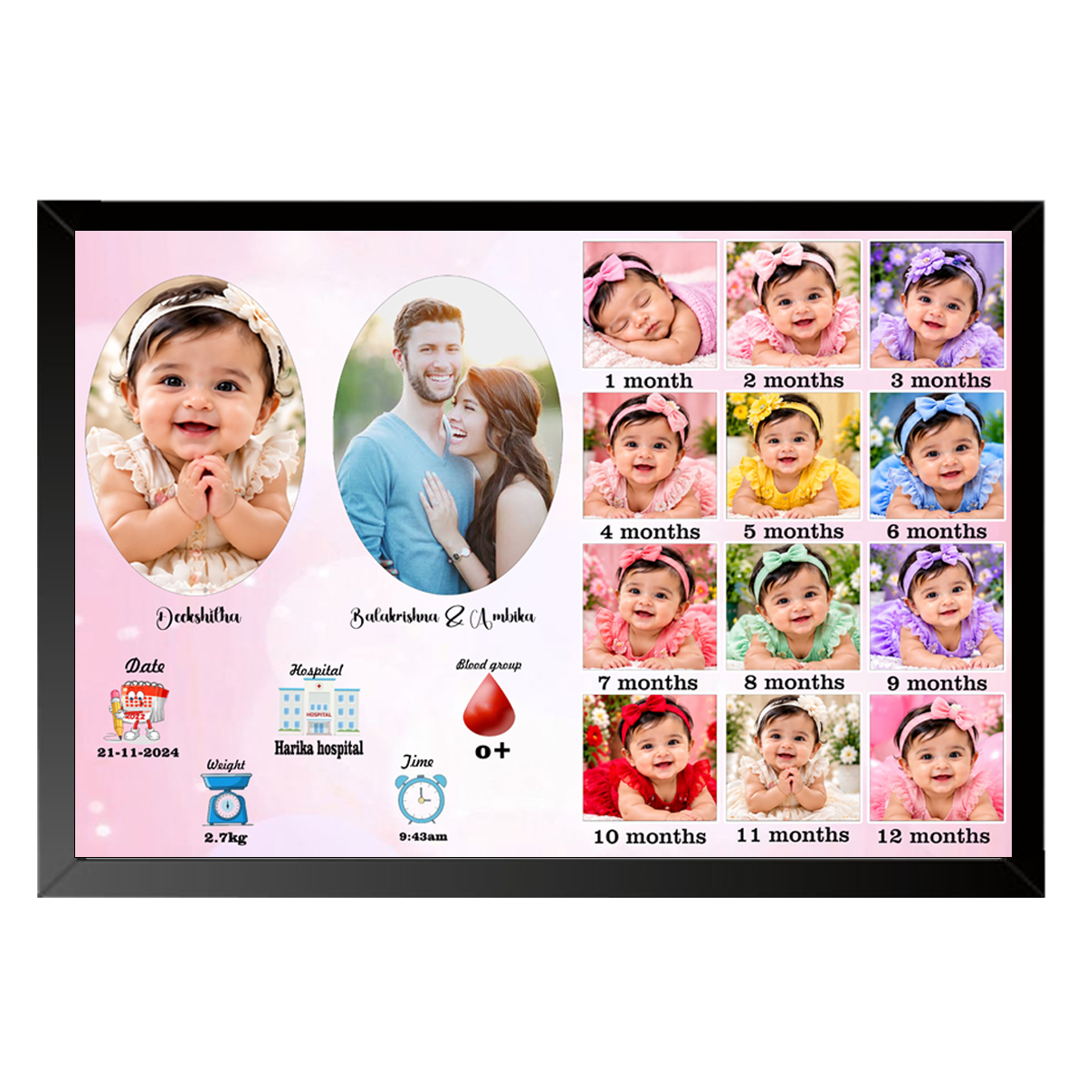 Baby photo frame 04