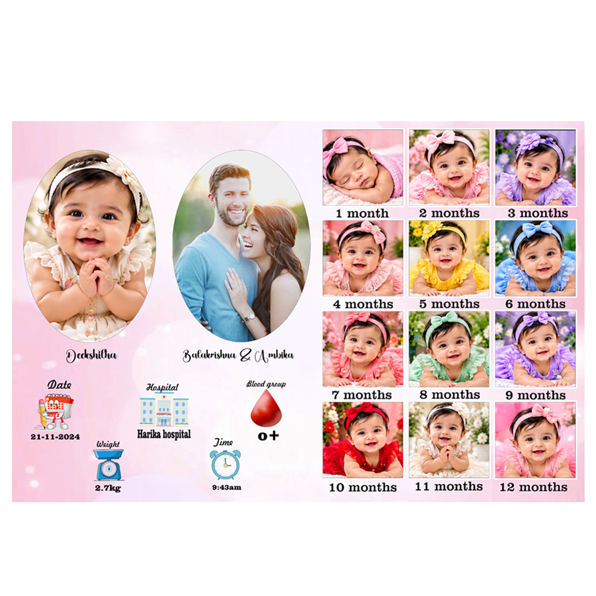 Baby photo frame 04