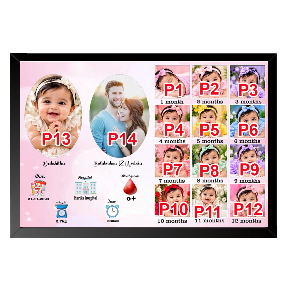 Baby photo frame 04