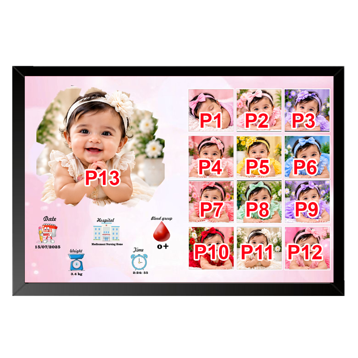 Baby photo frame 03