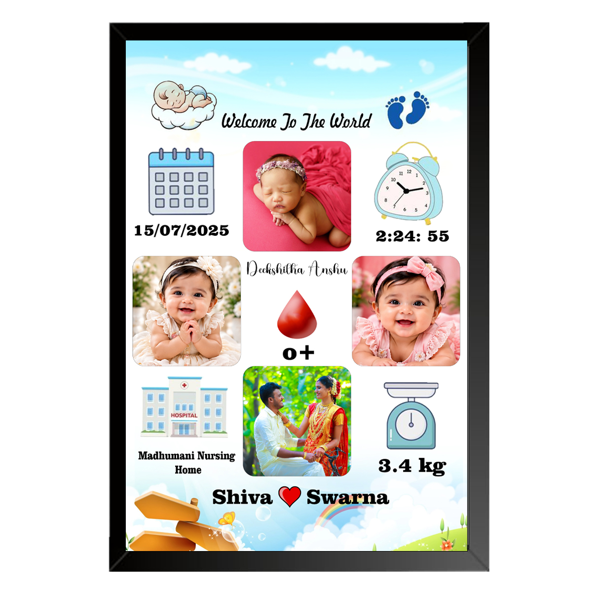 Baby photo frame 05