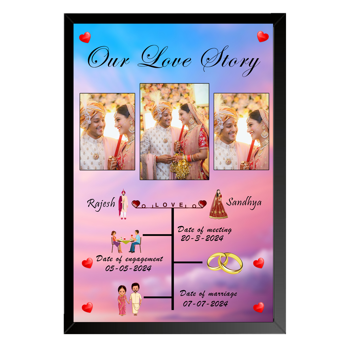 Anniversary Photo Frame 004