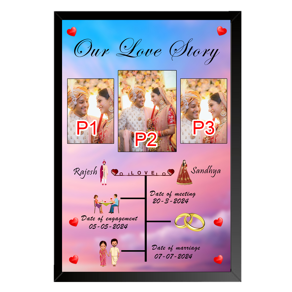 Anniversary Photo Frame 004
