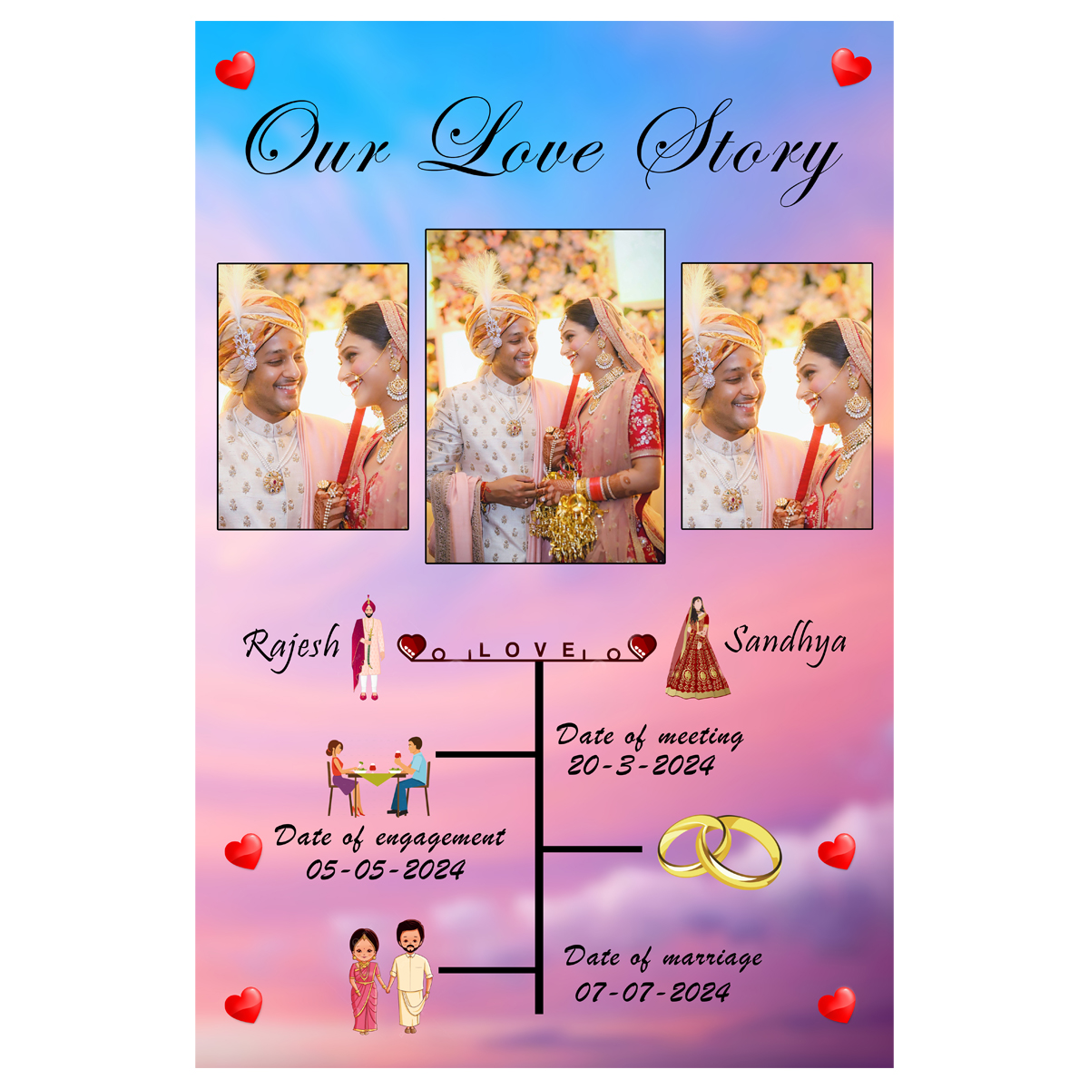 Anniversary Photo Frame 004