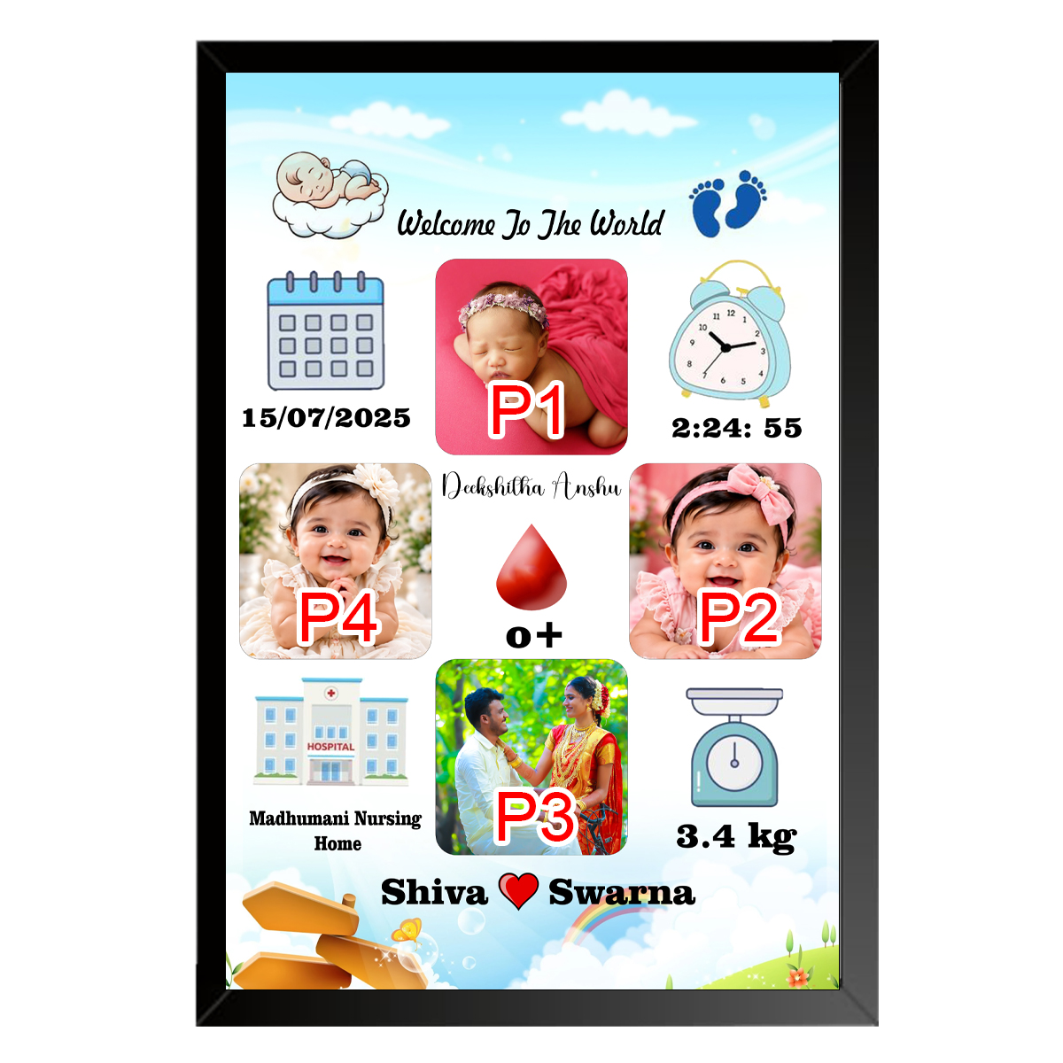 Baby photo frame 05