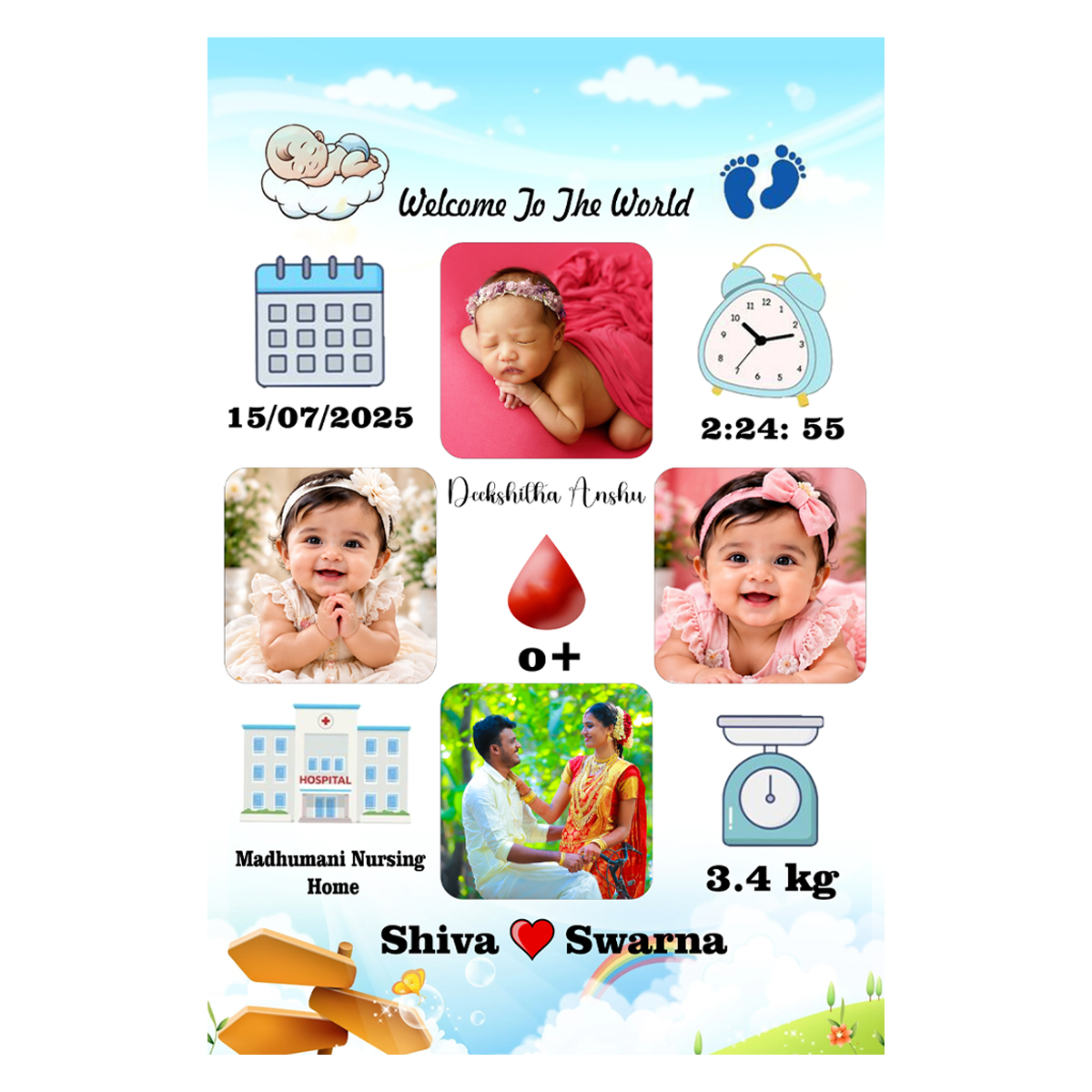 Baby photo frame 05