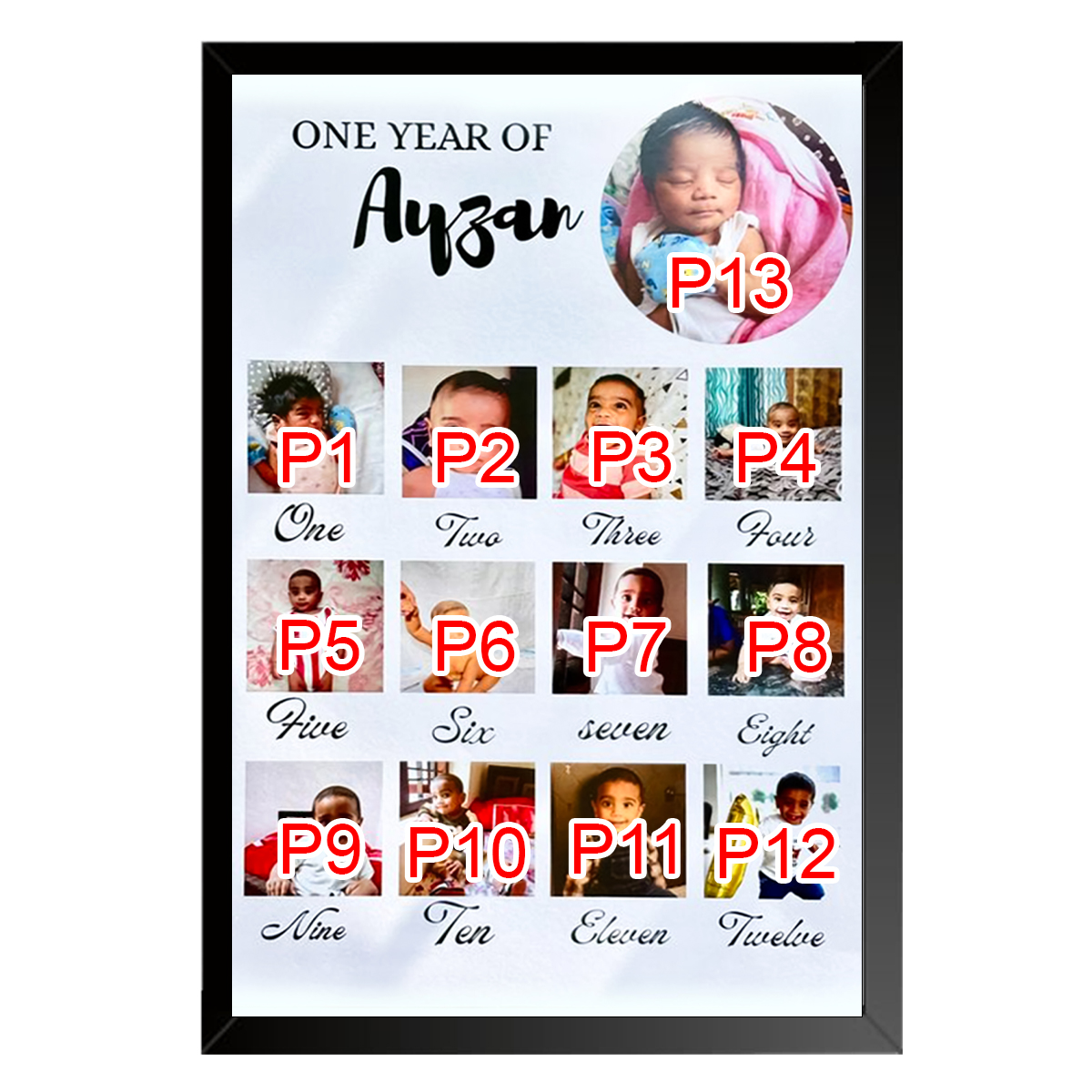 Baby photo frame 06