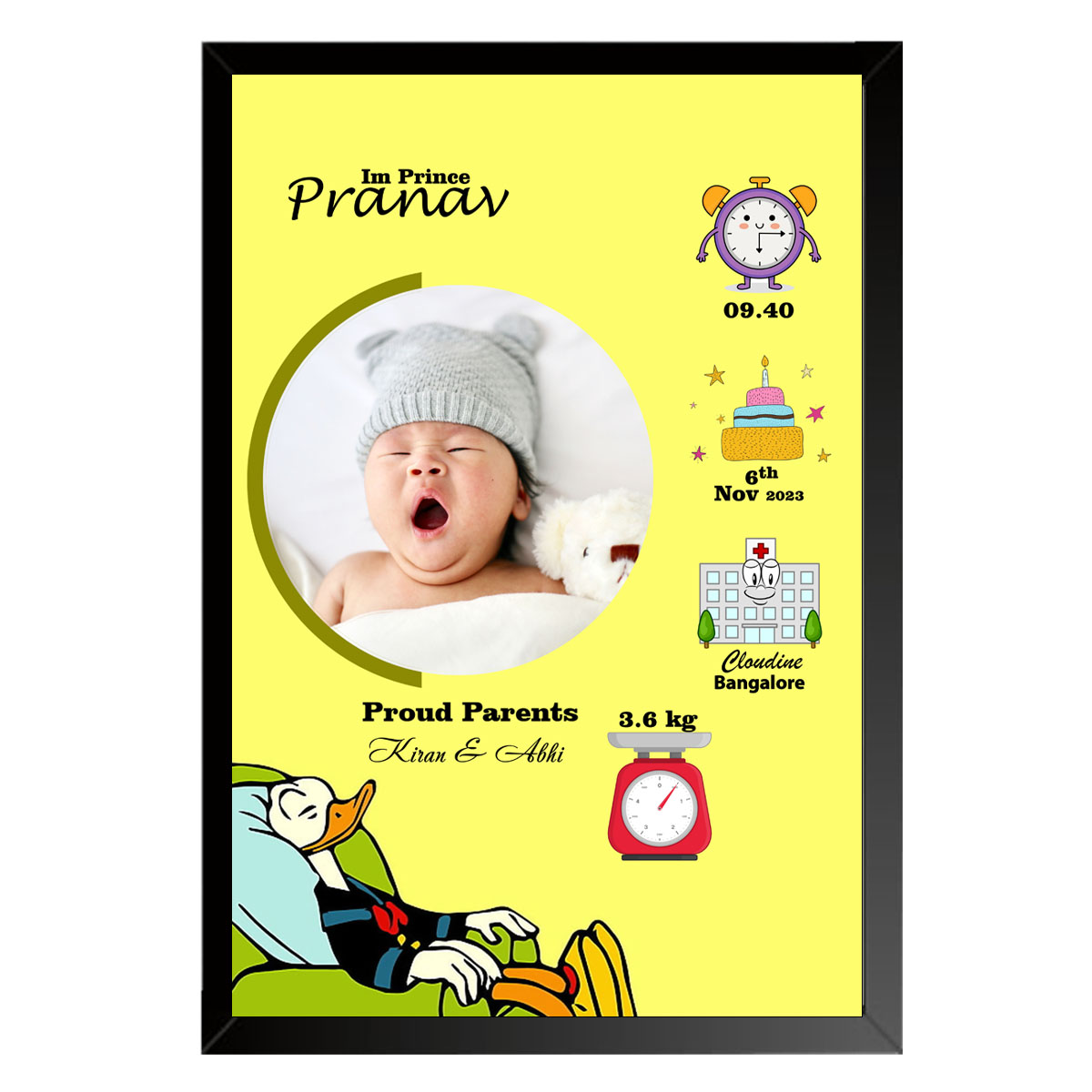Baby photo frame 07