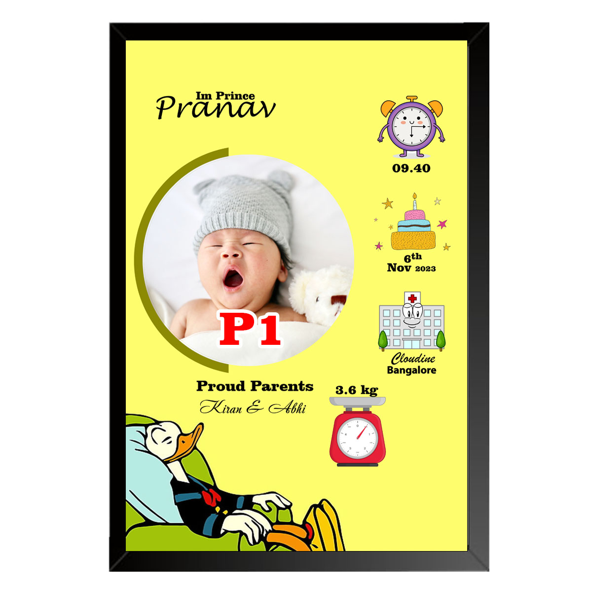 Baby photo frame 07