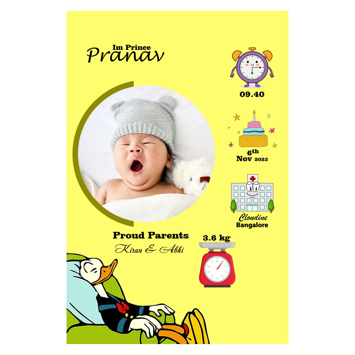 Baby photo frame 07
