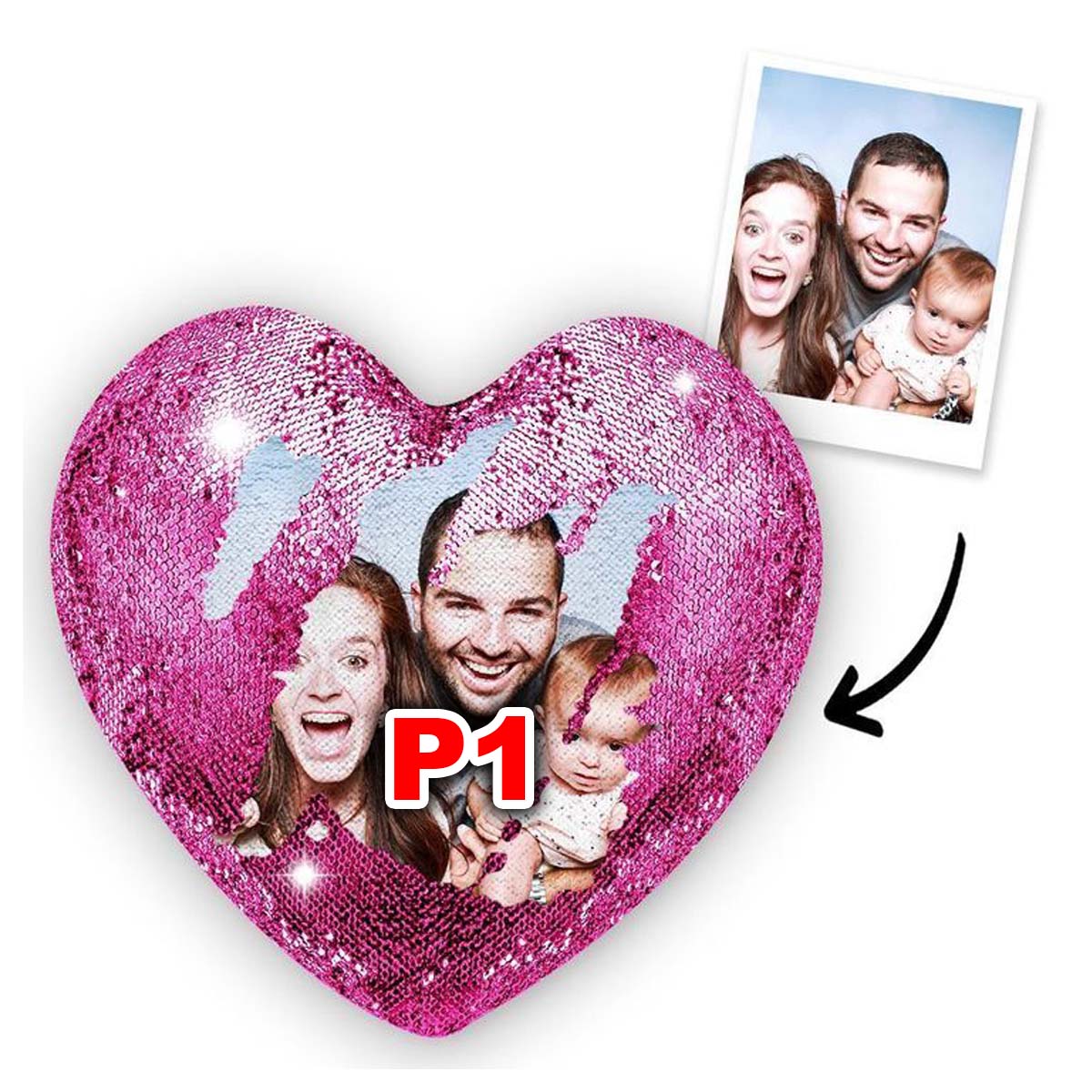 Heart magic pillow