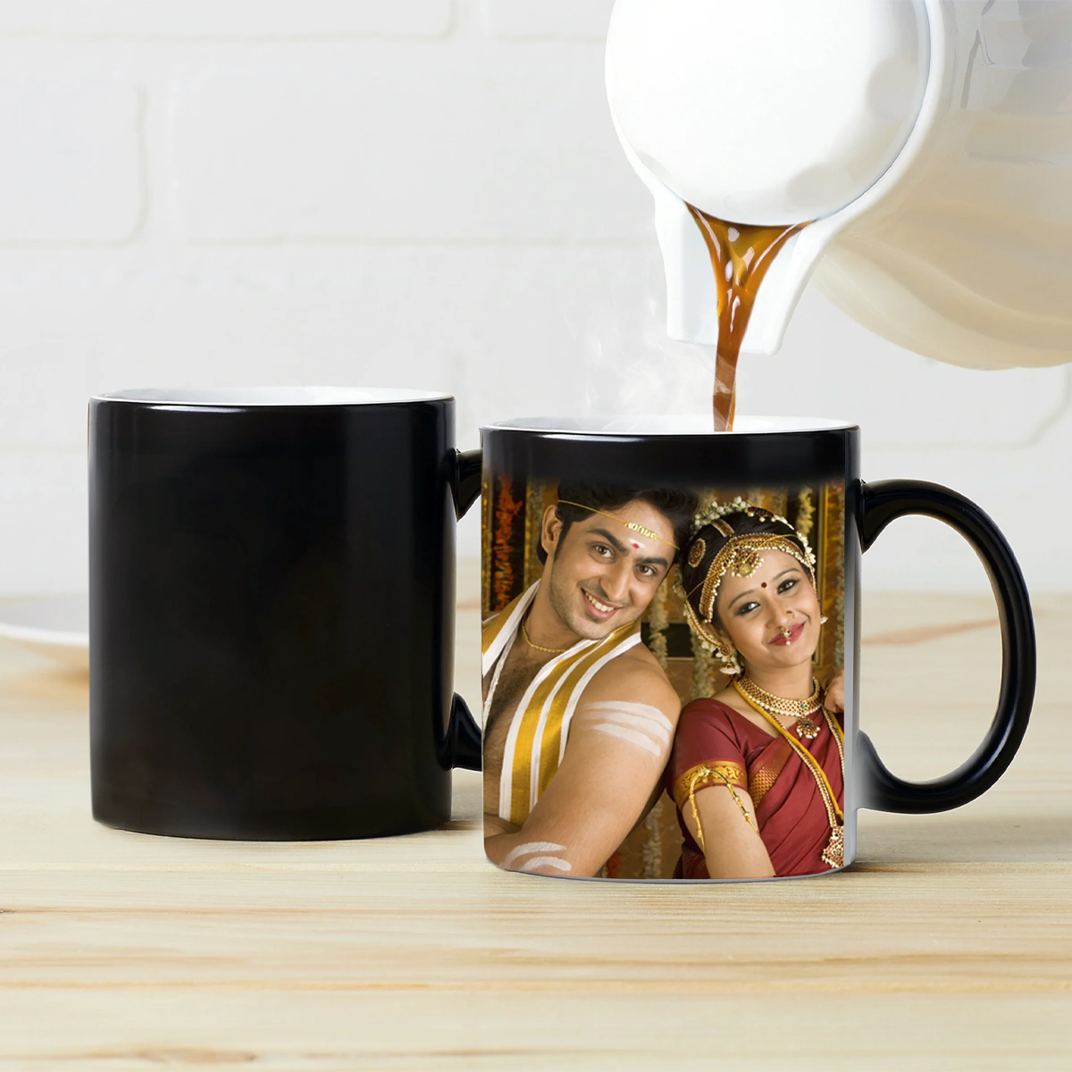 Personalized White and magic Coffee Mug with Photo 002